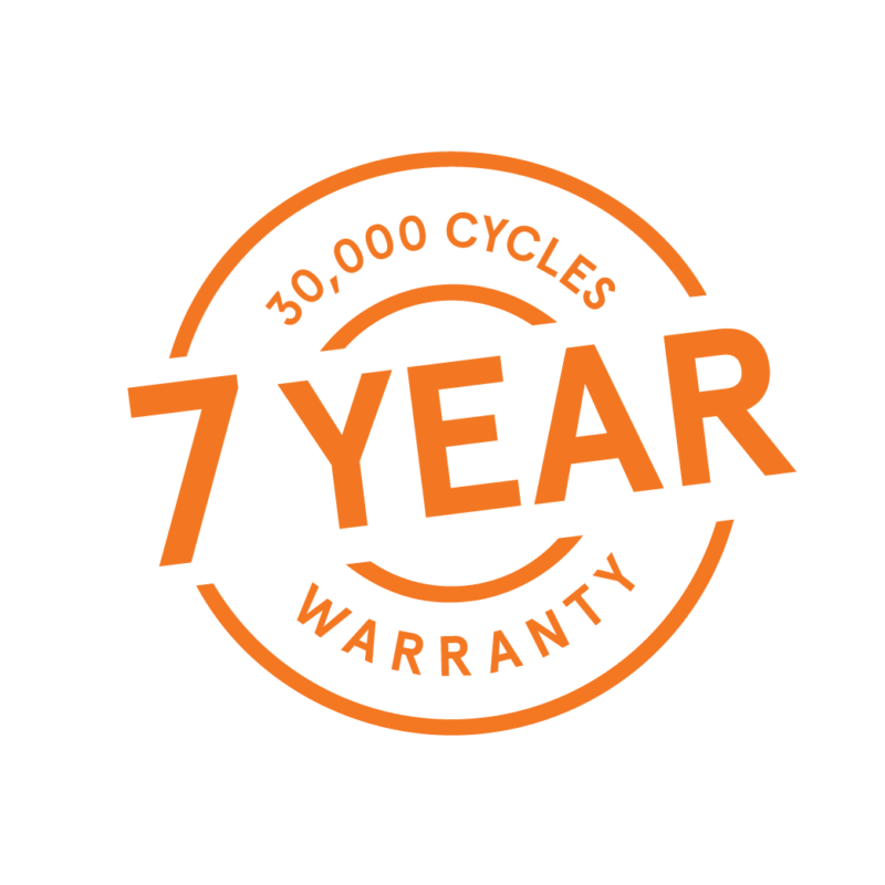 Certified to 30000 cycles logo